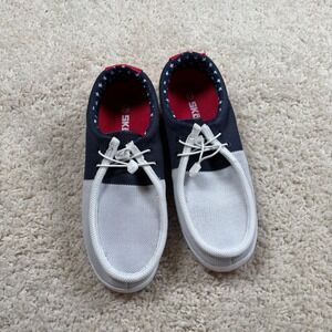 SKONI Men's‎ Star Spangled Patriotic Slip On Spikeless Golf Shoes Size 11.5